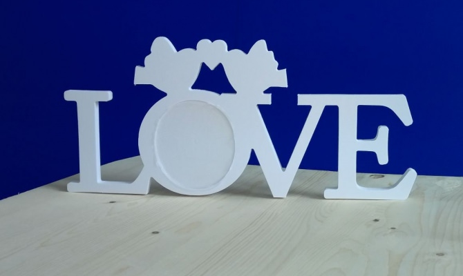Декоративные буквы на свадьбу